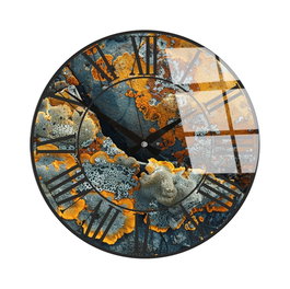 Wallity Reloj de pared decorativo de cristal Multicolor 40 cm